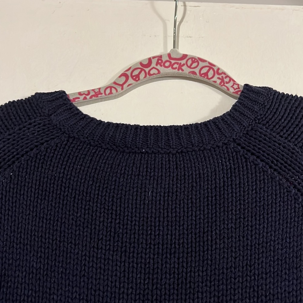 Michael Stars navy with white detail sweater - Picture 7 of 9